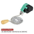 thumbnail image 5 of Pull Chain Switch 3 Speed ZE-268S6 w Chain for Ceiling Fan Lamp Green Silver, 5 of 5