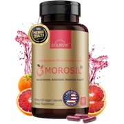 SOLNUVI Morosil Clinically Tested C3G - Moro Red Orange Extract - Metabolism, Immune, Wellness, Support - 60 Veggie Capsules