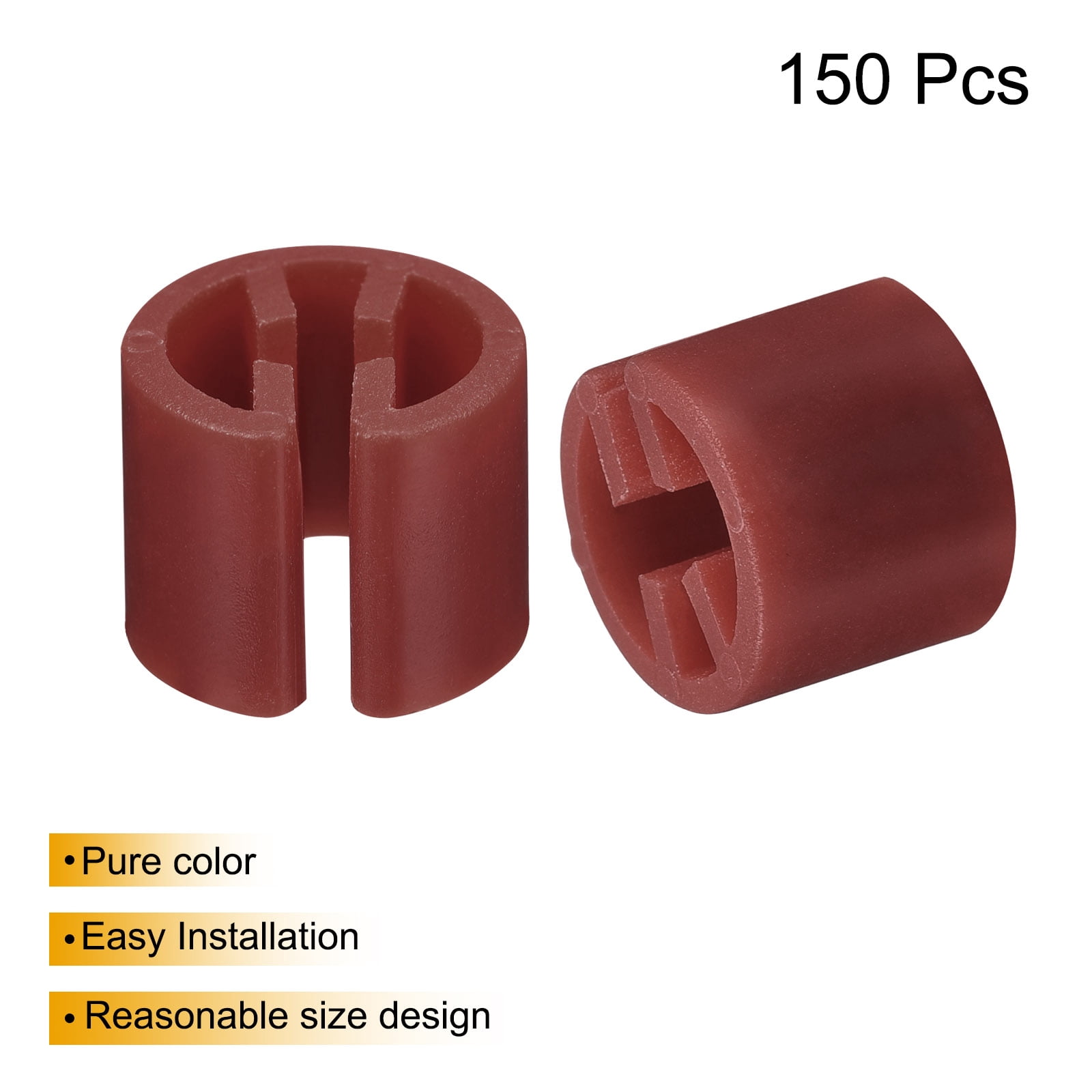 Unique Bargains 150Pcs Clothes Hanger Markers Blank Tag for Clothing Hangers Brown