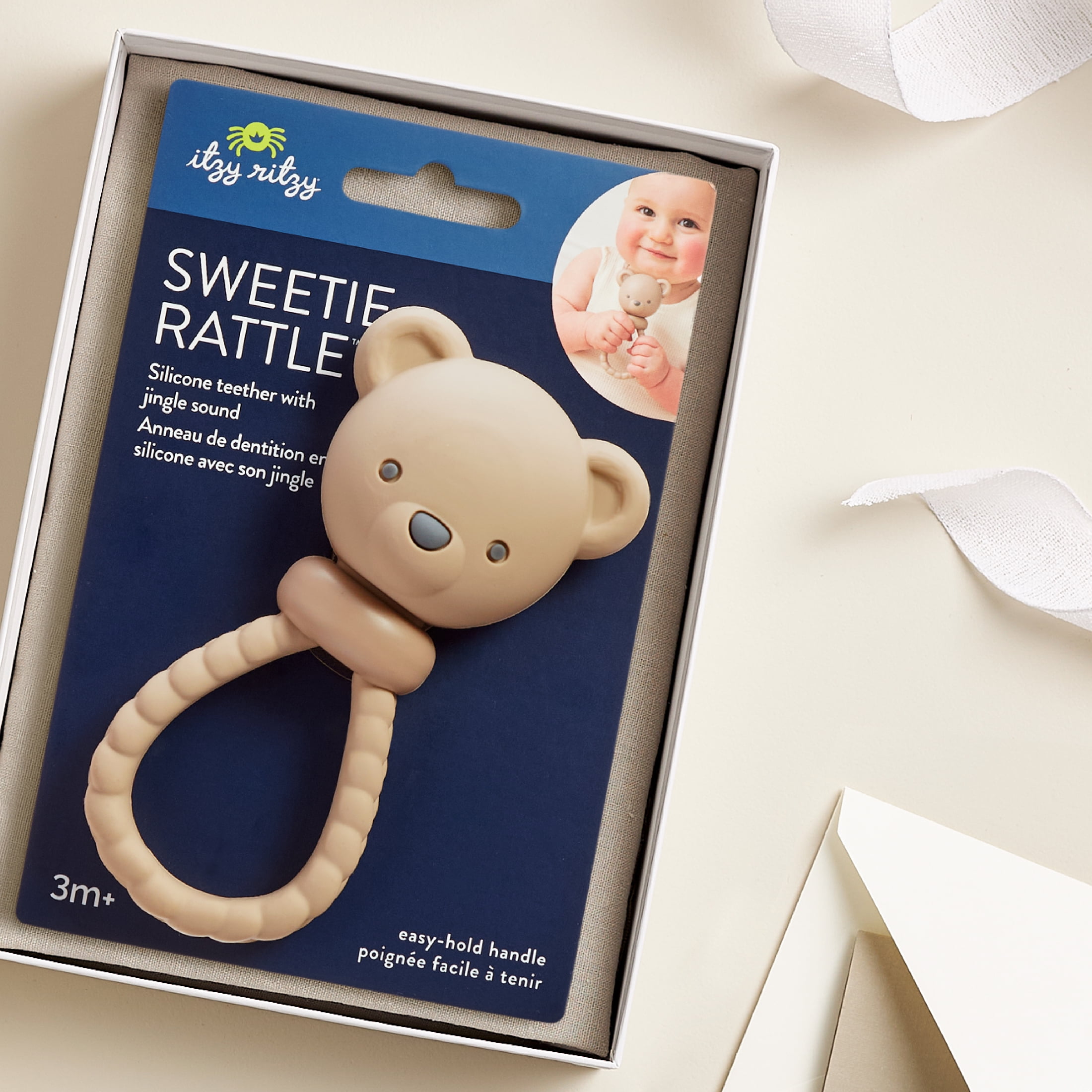 Itzy Ritzy Bear Rattle Teether