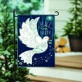 thumbnail image 3 of Peace on Earth Dove Burlap Garden Flag, 3 of 7