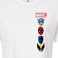 thumbnail image 3 of Marvel - Logos - Juniors Cropped Graphic T-Shirt, 3 of 5
