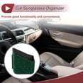 thumbnail image 3 of Estuche para Gafas de Sol de Coche Unique Bargains Soporte Universal para Gafas de Sol de Coche ABS, Piedras de Rhinestone Verde 3.35"x2.68" 1 Par, 3 of 7