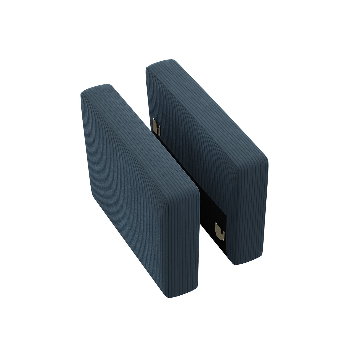 HONBAY Pair of Armrests for Modular Sectional Sleeper Sofa, Corduroy Blue