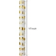 thumbnail image 5 of OAS Christmas Wrapping Paper Roll - 46.8 sq.ft. 3D Embossed Sleigh, Carriage, Tree, Moon, House With Gold Foil for New Year Celebration - 17in x 33ft, 5 of 13