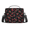 thumbnail image 3 of Lunch Box Pioneer Flower Floral Print Pattern Insulated Lunch Bag for Women Men,Medium Leakproof Lunchbox Cooler Bag Adjustable Strap,10 X 6.7 X 8 Inches, 3 of 6