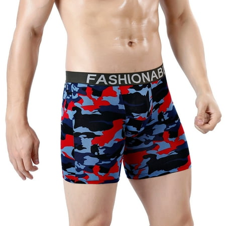 

Gubotare Mens Boxers Men s Underwear Bamboo Rayon Comfortable Breathable Dual Pouch Briefs Red XL