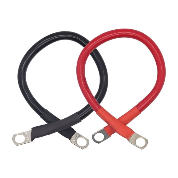 GJX Auto Battery Connectors Cable 2 Pcs 4awg Batteries Car Solar Vehicle