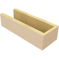 thumbnail image 5 of Ekena Millwork 6"W x 4"H x 16"L Block Woodgrain TimberThane Rafter Tail, Primed Tan, 5 of 6