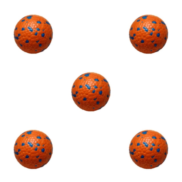 relayinert PC Dog Rugby Toy With Irregular Bounce And ETPU For Interactive Play With Good Wear Resistance Orange Blue 7cm 5Set