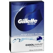 Gillette Series After Shave Splash Cool Wave 3.30 oz (Pack of 6)
