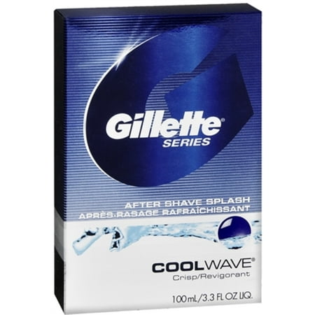 Gillette Series After Shave Splash Cool Wave 3.30 oz (Pack of 6)