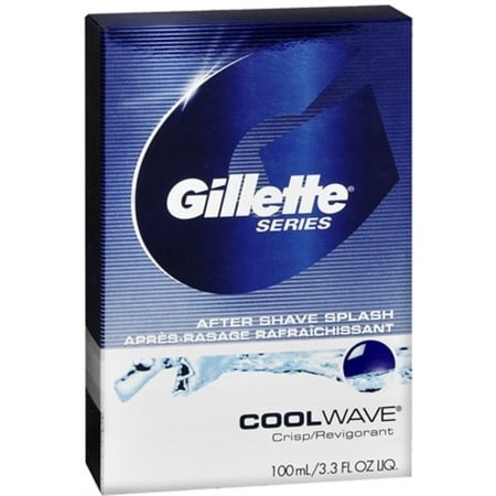 Gillette Series After Shave Splash Cool Wave 3.30 oz (Pack of