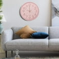 thumbnail image 3 of Pink Wall Clock Silent Non-Ticking, 12in Analog Wall Clock in Battery Operated，Cute Decorative Clock for School Office Classroom Bedroom Kitchen Living Room Nursery Decor, 3 of 9