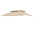 thumbnail image 2 of Garden Winds Auvent de Remplacement pour le Pavillon en Osier Allen Roth - Standard 350 - Beige, 2 of 5
