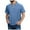 Blue, variant on Mens White Tshirts Henley Short Sleeve Casual Solid Henley Tee Classic Style Mens Preppy Clothes Grey XXL