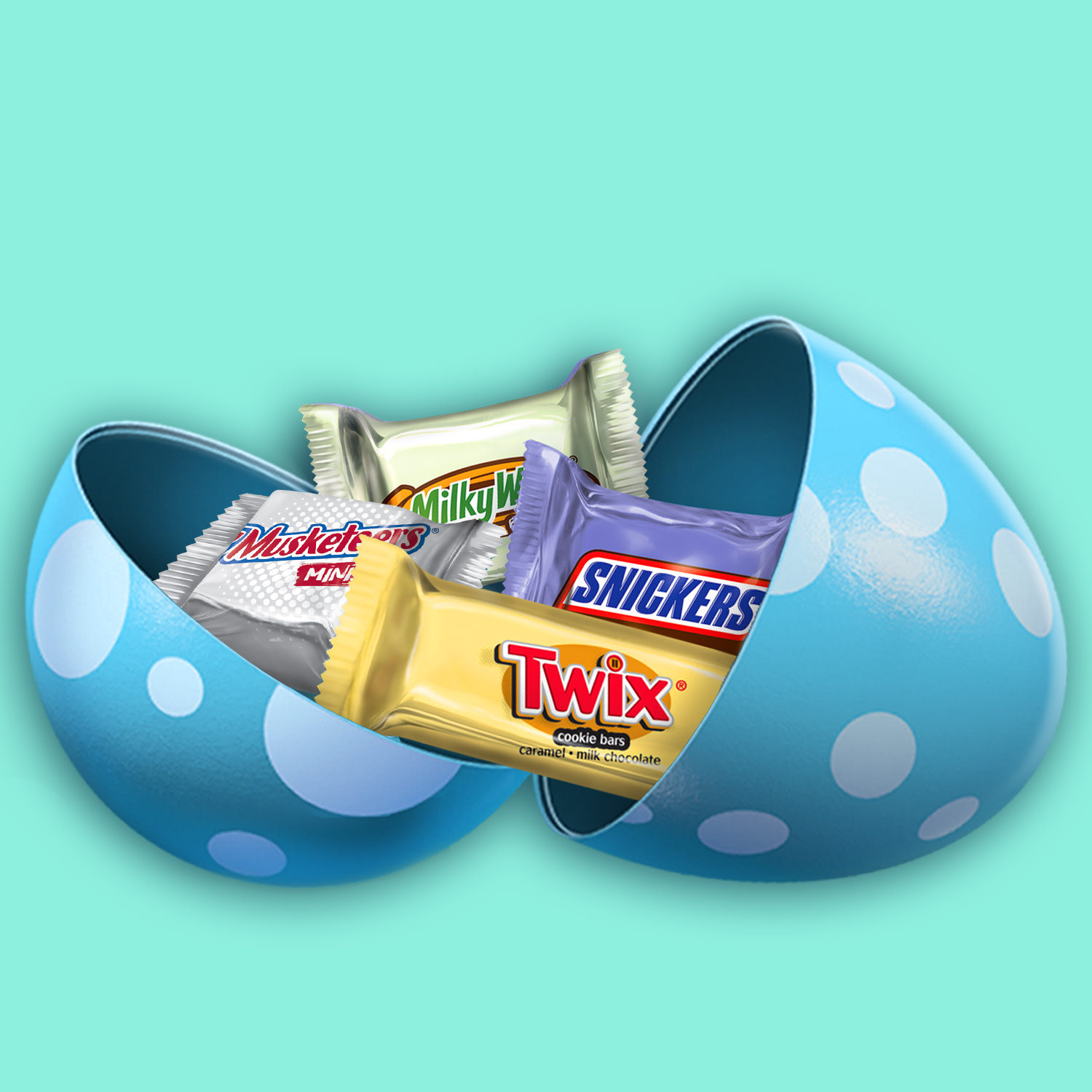 Mars Mixed Snickers, Twix, Milky Way & 3 Musketeers Easter Chocolate Candy Basket Stuffers - 70 Ct - image 4 of 15