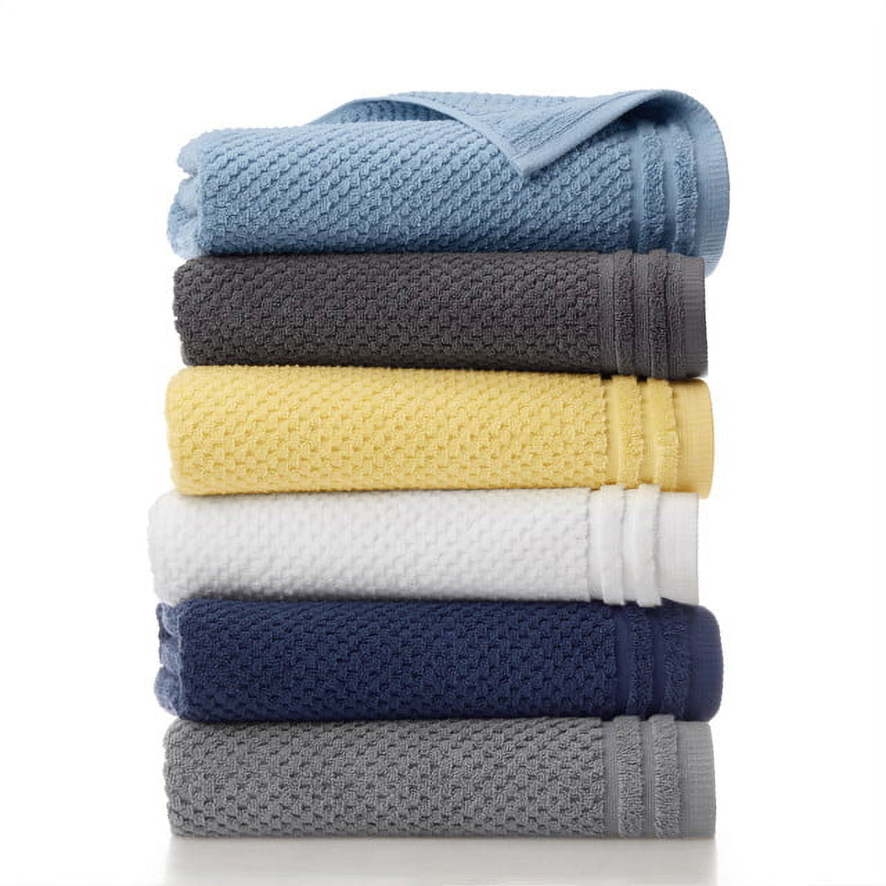Pinzon Organic Cotton Hand Towels – Spa Blue (6-Pack) – BNB Ready