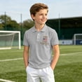 thumbnail image 5 of LPKRT Kids July 4Th USA Polo Shirt Independence Day Print Relaxed Fit Short Sleeve Summer Tops Kids Stylish Breathable Festival Tees Light Gray 5-6 Years, 5 of 6