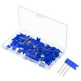 thumbnail image 1 of Unique Bargains Flag Map Push Pins, 1 Inch Travel Map Pins with Plastic Head, Blue, 100Pack, 1 of 6