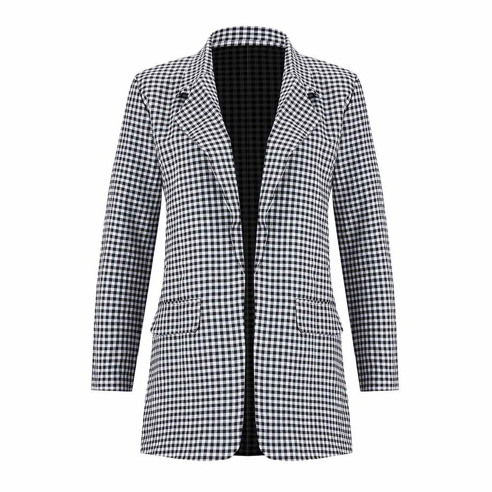 Seyurigaoka Plaid Blazer Coat Retro Style with Nepal Ubuy