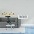 thumbnail image 2 of Deer Head Wall Decoration Animals Resin Sculpture Digital Wall Clock Temperature Humidity Display for Office Hotel Dorm, 2 of 8