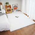 thumbnail image 2 of iLieber Faux Rabbit Soft Fluffy Fur 5x8 White Area Rug,Washable Rugs Bedside Rug Plush Rug Nursery Rug for Living Room Bedroom Teen Room, 2 of 6