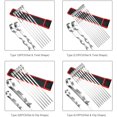 thumbnail image 2 of Palitos para Brochetas de barbacoa NQ 10 PCS acero inoxidable reutilizables, 2 of 4