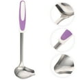thumbnail image 3 of Monyance Cooking Sauce Spoons Stainless Steel Soup Ladle with Pouring Spout Kitchen Utensil(12.2X3.35X0.79Inches), 3 of 10
