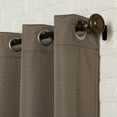 thumbnail image 4 of Sun Zero Arlo 2-Piece Textured Thermal Insulated Room Darkening Grommet Curtain Panel Pair, Mocha Brown, 40"W x 84"L, 4 of 9