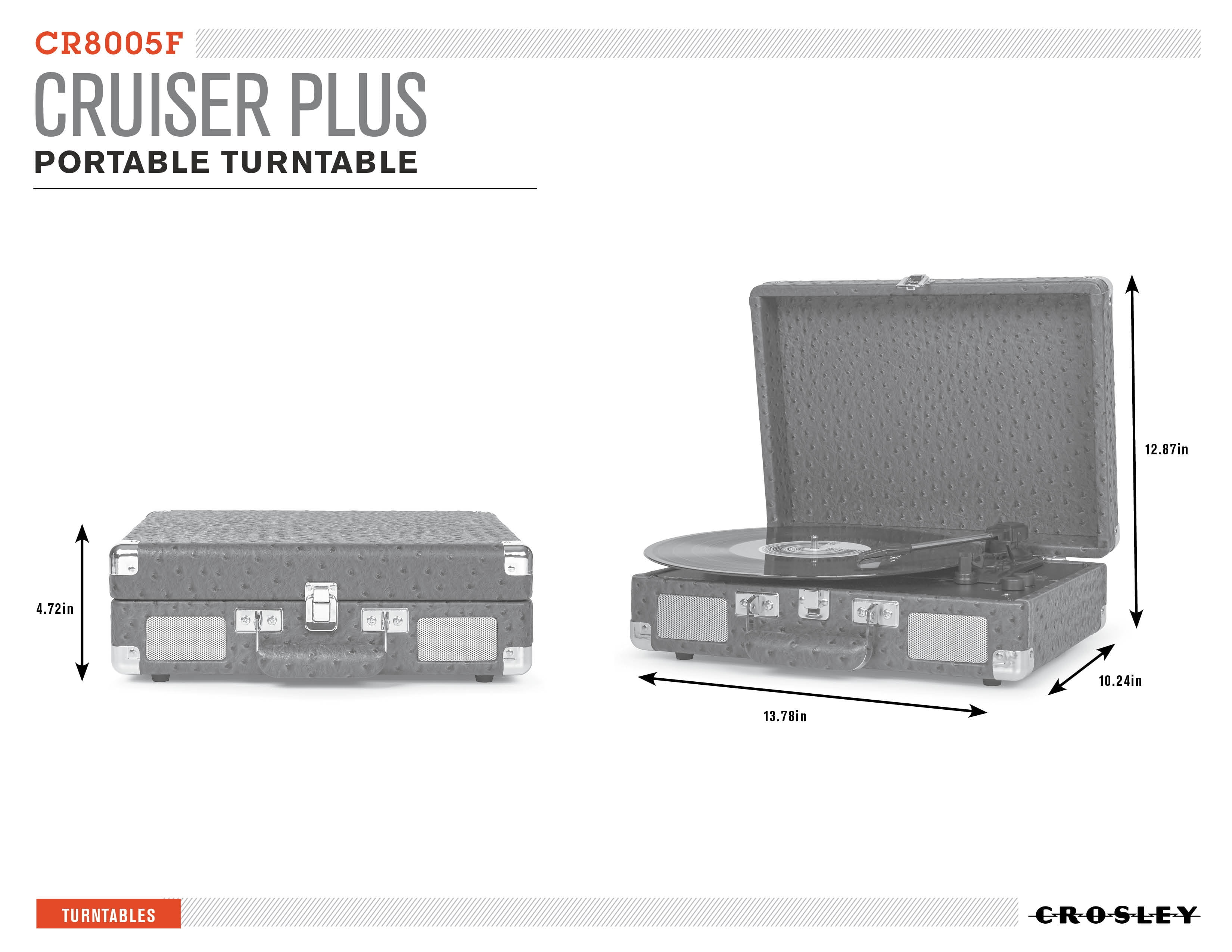 Platine vinyle Cruiser Plus Bluetooth - CR8005F-MT | Menthe