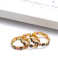thumbnail image 2 of Turkish Evil Eye Ring Gold Copper Drop Jewelry With Diamond Inlays And Gold Plated Gems Semi Precious Stones Metal, 2 of 9