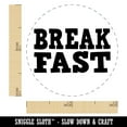 thumbnail image 2 of Breakfast Meal Fun Text Self-Inking Rubber Stamp Ink Stamper - Yellow Ink - Mini 1/2 Inch, 2 of 7