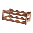 thumbnail image 2 of Estante de madera para vino tinto, soporte para vino, soporte para vino, ideal para el hogar y la sala de estar. 2 Capas 6 Botellas, 2 of 9