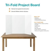 Pen+Gear White Tri-Fold Corrugated Project Board, 36 x 48