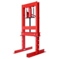 thumbnail image 2 of Hydraulic 6 Ton H-Frame Garage Floor Adjustable Shop Press with Plates, 6T,red, 2 of 9