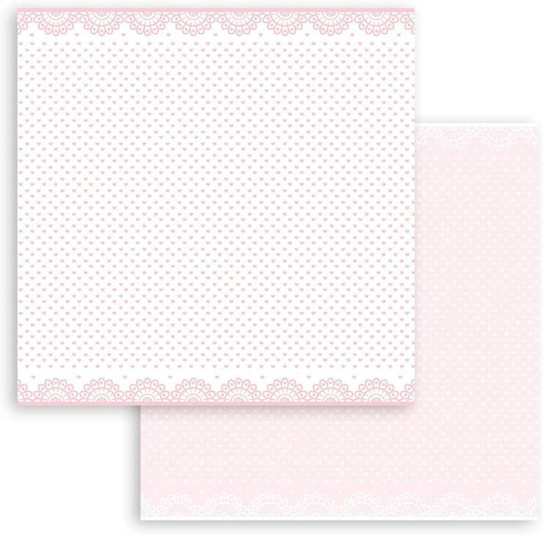 Stamperia Backgrounds Double-Sided Paper Pad 12"X12" 10/Pkg-Baby Dream Pink, Day Dream