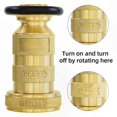 thumbnail image 3 of 1-1/2 Inch Brass Fire Hose Nozzle, 100 PSI, 75 GPM, Jet Fog Spray, NPSH/NPT Connection, 3 of 5