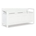 thumbnail image 1 of Riverbay Furniture Transitional Wood Storage Bench in White Finish, 1 of 6
