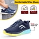 thumbnail image 5 of FitVille zapatos para caminar para hombre, zapatillas ligeras y transpirables, suela gruesa de ancho, para fascitis plantar, alivio del dolor, 5 of 5