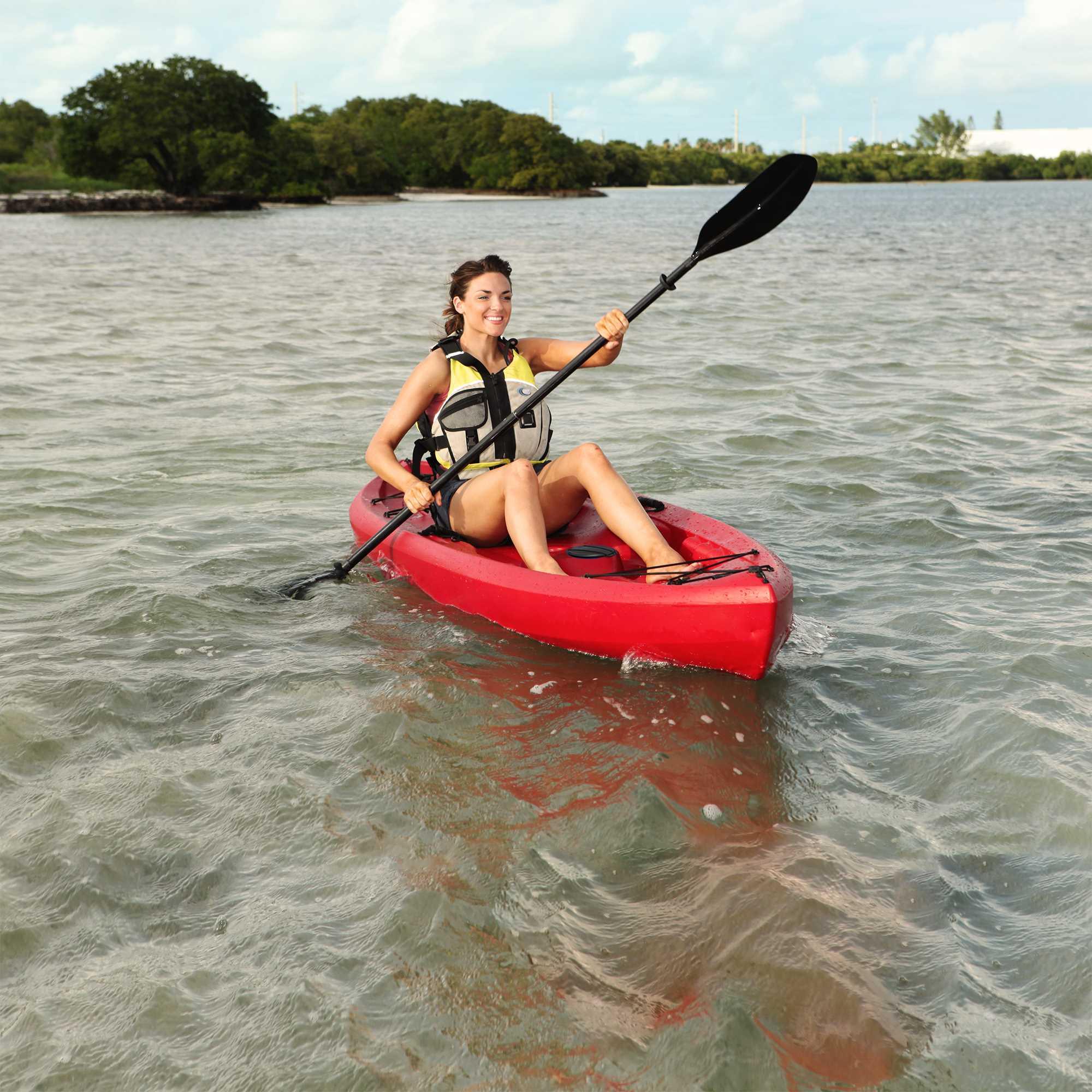 Lifetime Tamarack Tioga 10 ft Sit-On-Top Fishing Kayak, Red (90236)