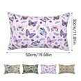 thumbnail image 2 of 12×20 Inch Reversible Vintage Floral Lumbar Pillow Cover, Chinoiserie Boho Farmhouse Linen Cushion Case, Neutral‑Tone Spring Decorative Throw Pillow Shell for Sofa, Couch and Bedroom Bed Decoration, 2 of 2