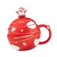 thumbnail image 5 of Taza de cerámica navideña, taza de Papá Noel, regalo creativo de Navidad, taza de regalo, taza de Navidad Rojo, 5 of 9