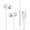 C mouth white, variant on Comfort Fit Earbud Featuring Ceramic Design Copper Wire In Ear Headphone Ensuring Long Last Comfortable