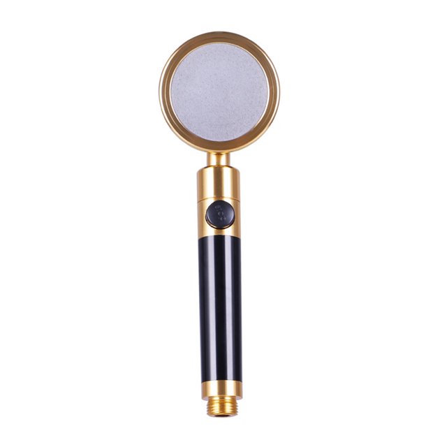 Rociador de baño de mano ajustable de ángulo de cabezal de ducha de mesa giratoria Rociador de mano de aluminio con control de agua Yuarrent HA000686-00B