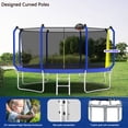 thumbnail image 4 of 12FT Trampoline, Trampoline Outdoor with Basketball Hoop and Enclosure Net, Reinforced Type Back Yard Heavy Duty Recreational Tranpolines for Kids and Adults, 4 of 7