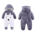 thumbnail image 3 of Sngxgn Baby Bodysuit for Boys Boys Long Sleeve Sleepers(Grey,12M), 3 of 3