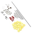 thumbnail image 2 of MasteelfCA Flute Repair Parts Set Complete Tools Flute Sound Hole Mat Pad Roller Screws Woodwind Instrument Repair Kit, 2 of 7