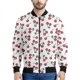 thumbnail image 3 of Chaquetas con cremallera y estampado de cerezas y frutas de dibujos animados para hombre, sudadera con estampado 3D a la moda, chaqueta bomber informal de calle, abrigo de manga larga, 3 of 4