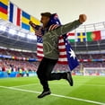 thumbnail image 4 of 2026 World Soccer Match Cup Fan Shawl Flag 3x5ft USA Canada Mexico Soccer Match Banner Polyester Football Scarf for Fans Theme Party Decor, 4 of 6